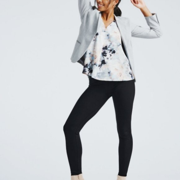 Betabrand Dress Pant Yoga Skinny Two-Pocket Black Small Long - Picture 3 of 8